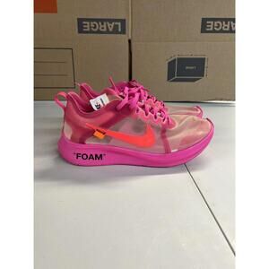 Size 8.5 - Nike Zoom Fly SP x OFF-WHITE Tulip Pink 2018